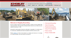 Desktop Screenshot of kingsleyexcavating.com