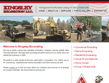 Tablet Screenshot of kingsleyexcavating.com